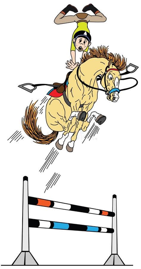 Horse Jump Vector Stock Vector Illustration Of Graphic 32486595