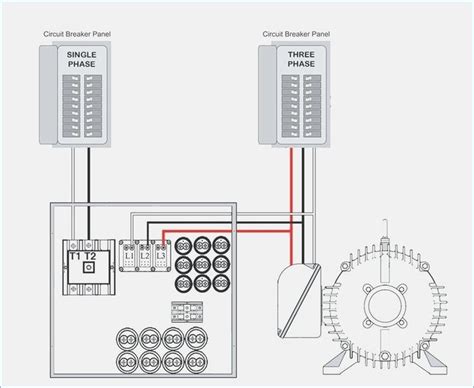 7.a multimeter to measure the voltage. 3 Phase Rotary Converter Wiring Diagram Free Picture And (With images) | Circuit breaker panel ...