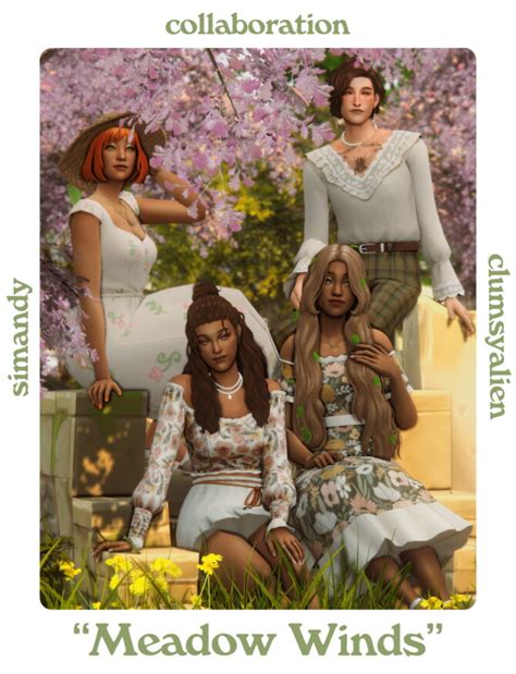 Meadow Winds Collaboration Set By Simandy X Clumsyalien Sims 4 Updates
