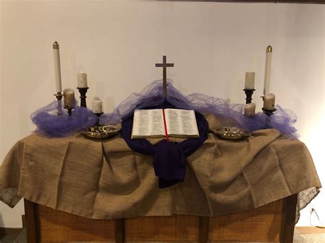 Ash Wednesday Altar Lent Decorations For Church Church Altar