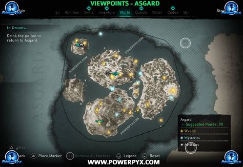 Assassin S Creed Valhalla Viewpoint Locations Map