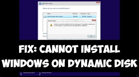 Fix Cannot Install Windows On Dynamic Disk Benisnous