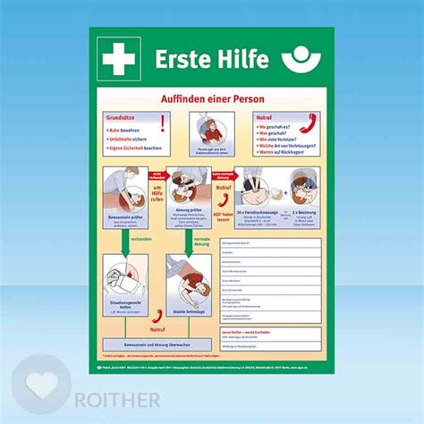 Plakat Anleitung Zur Ersten Hilfe Erstehilfe Shoproither