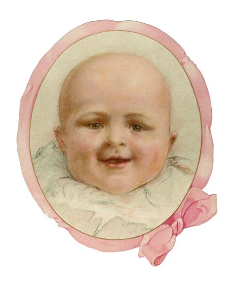 Antique Images Free Clip Art Of Baby Vintage Baby Clip Art Pink Bow