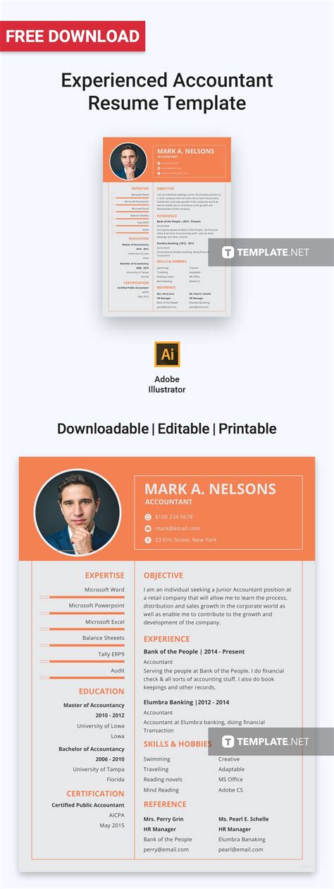 Experienced resume templates to impress any employer livecareer. Free Experienced Accountant Resume Format | Accountant resume, Infographic resume, Resume