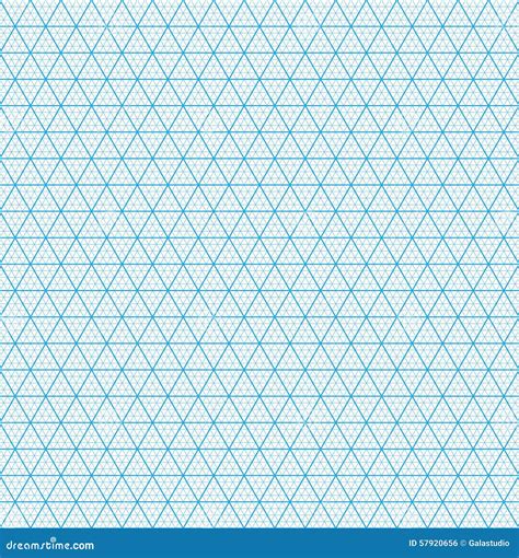Isometric Grid Paper Seamless Pattern Stock Illustration