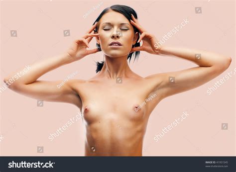 Naked Beautiful Brunette Headache Stock Photo 41951545 Shutterstock