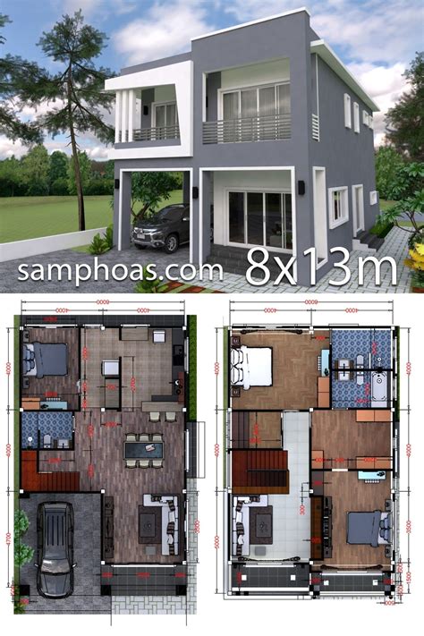 5 Home Plan Ideas 8x13m 9x8m 10x13m 11x12m 497 497