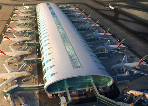 Emirates Airbus A380 Terminali Concourse A Havayolu 101
