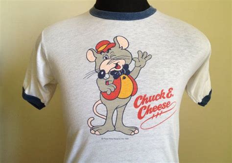 80s Vintage Chuck E Cheese 1981 Arcade T Shirt Large Etsy Retro