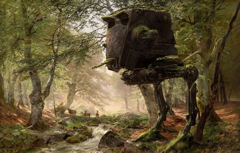 Wallpaper Forest Star Wars Vehicle Science Fiction Wilderness