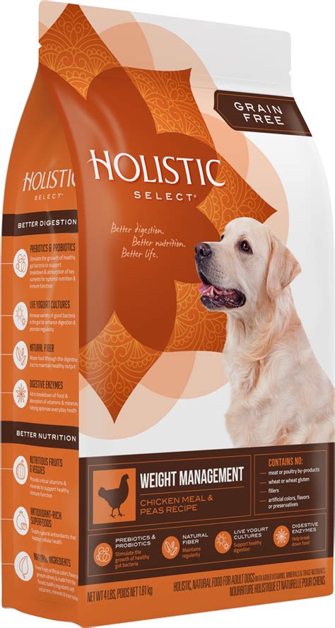 This gastrointestinal low fat dry dog diet features highly digestible protein for lean muscle development. Grain Free Weight Management - Chicken Meal & Peas Recipe ...