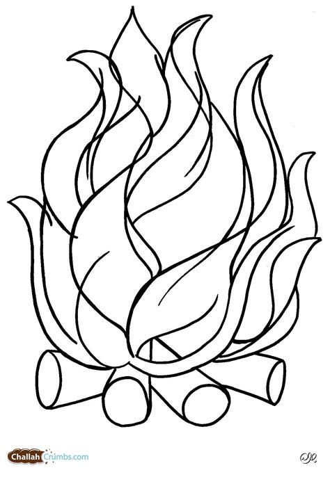 Bonfire Coloring Pages Coloring Home