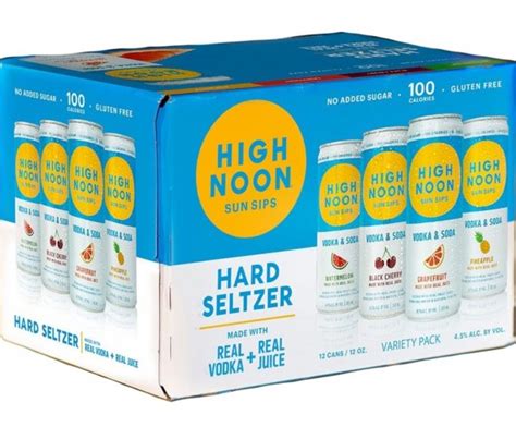 High Noon Sun Sips Hard Seltzer Variety 8 Pack Bowery And Vine Wine