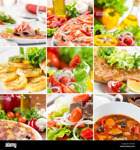 Healthy Food Collage Hi Res Stock Photography And Images Alamy