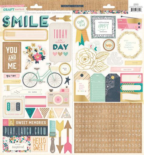 Crate Paper Craft Market Journaling And Title Stickers