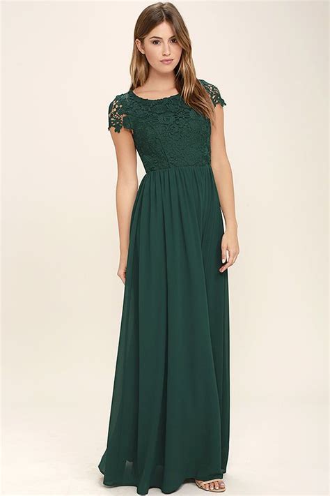 The Greatest Forest Green Lace Maxi Dress Green Lace Maxi Dress Lace