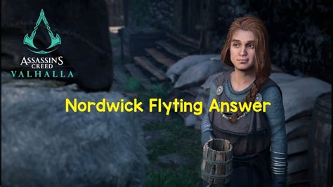 Assassins Creed Valhalla Nordwick Flyting Answer Youtube