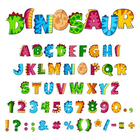 Alphabet Letter Font Vector Png Images Dino Alphabet Font Dinosaur