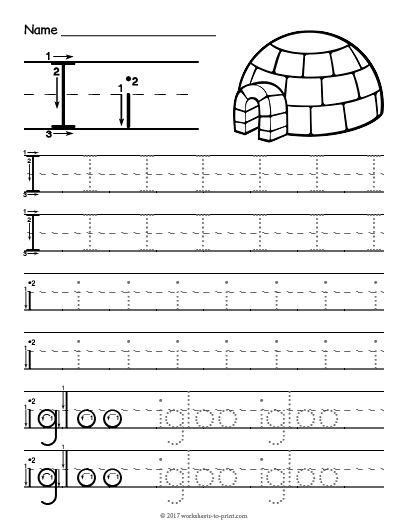 Whether you are a parent providing extra. Free Printable Tracing Letter I Worksheet | Tracing ...