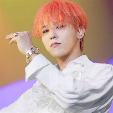 In this poll, you'll vote which one looked best. G-Dragon concert orange hair love | Bigbang