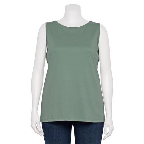 Plus Size Croft And Barrow Essential Tank Outlet Croft And Barrow Store