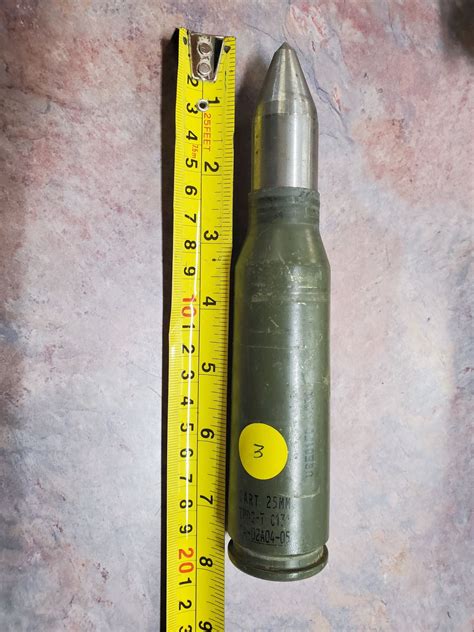 25mm Bradley Fighting Vehicle Shell For Display Schmalz Auctions