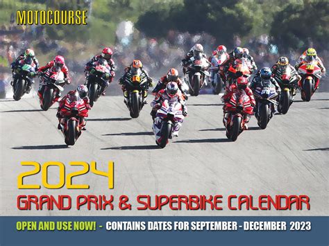 2024 Motocourse Grand Prix And Superbikes Wall Calendar — Calendar Club