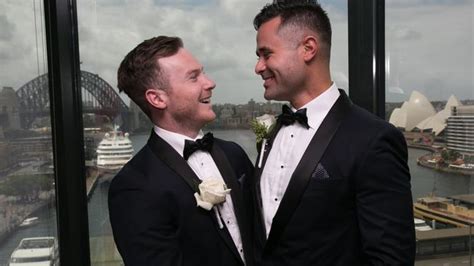 manly couple who defied gay marriage laws by marrying at british consulate say day was perfect