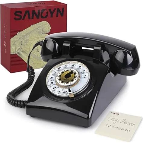 Retro Rotary Dial Phone Sangyn 1960s Vintage Landline Mechanical Bell