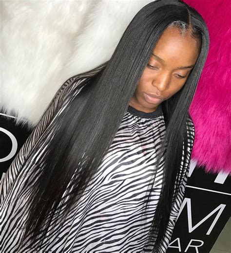 Middle part sew in styles. Middle Part Sewin | Sew in hairstyles, Curly hair sew in ...