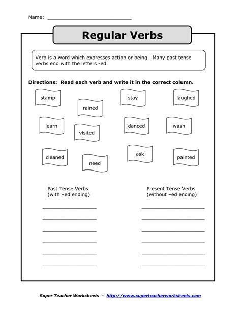 Simple Past Tense Regular And Irregular Verbs Worksheet Irregular Past