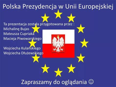 Ppt Polska Prezydencja W Unii Europejskiej Powerpoint Presentation