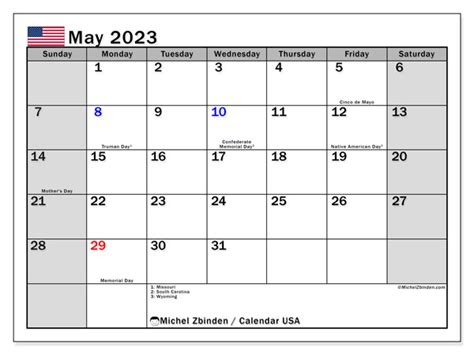 2023 United States Calendar With Holidays 2023 Calendar Templates And