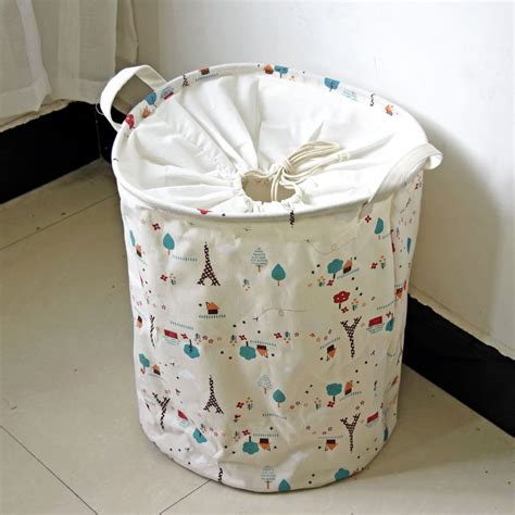 Zakka Home Storage Basket Cotton Linen Organizor Bags Waterproof