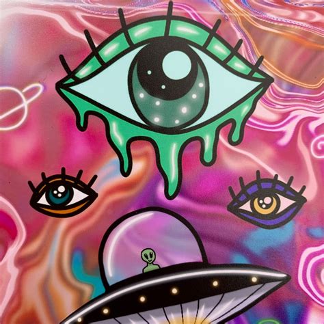 Innerspace Trippy Artwork Psychedelic Art Alien Art Print Etsy