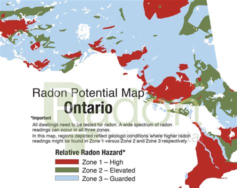 Radon Potential Map Of Ontario Radon Environmental — Radon Environmental