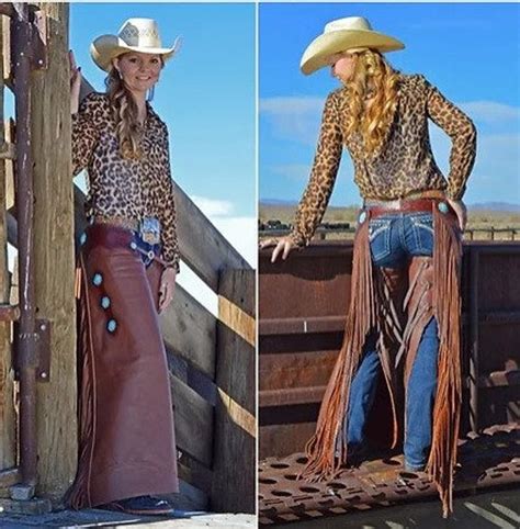 Country Style Handmade Cowgirl Chap Leather Chap Tan Brown Ladies Pant