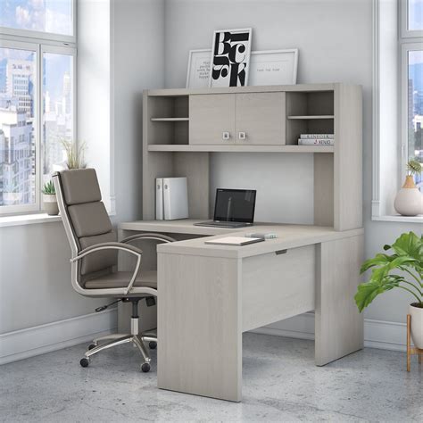 As such, it needs to fit your space and needs perfectly. Kathy Ireland Office - Echo L Shaped Desk with Hutch in ...