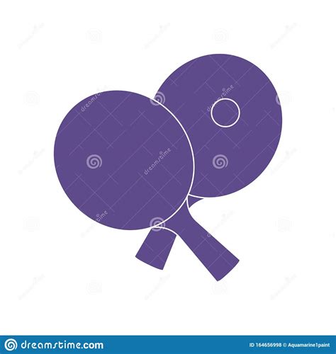 Sport Table Tennis Ping Pong Healthy Lifestyle Stock Vector