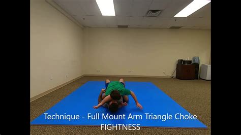 Full Mount Arm Triangle Choke Technique Fightness Mma Youtube