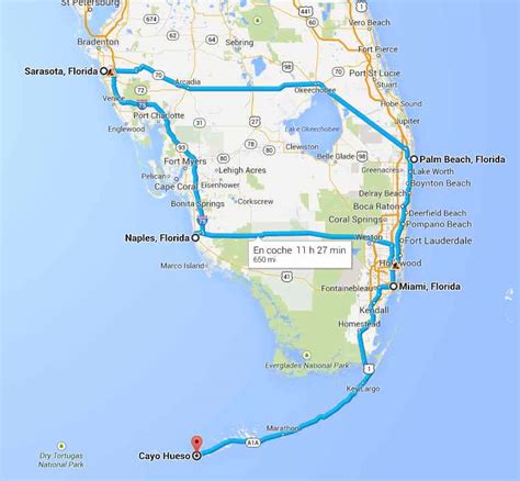 Rectángulo Preciso Sobre Costa Este De Florida Mapa Caligrafía Clima