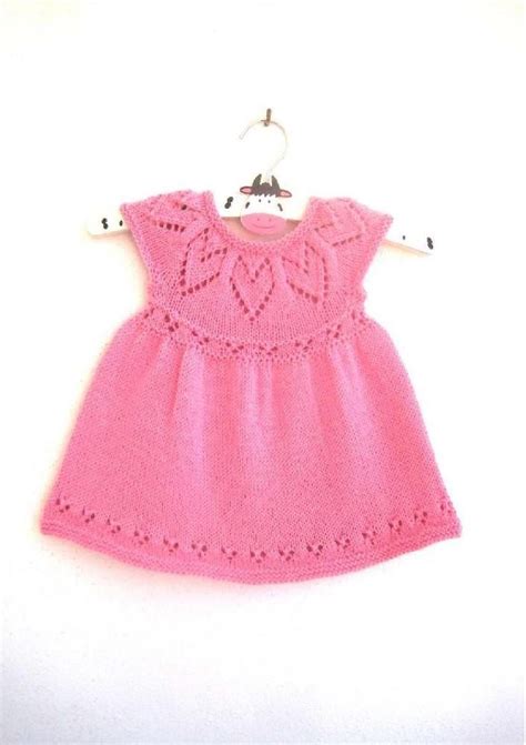 Lottie Dress Knitting Pattern By Suzie Sparkles Knit Baby Dress Baby