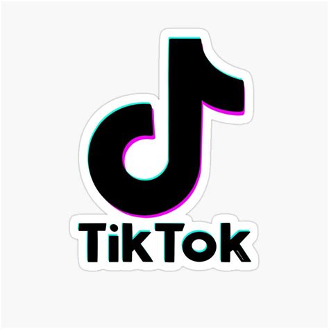 Neon Tik Tok Logo Neon Pink Tik Tok Neon Teal Tik Tok Sticker By