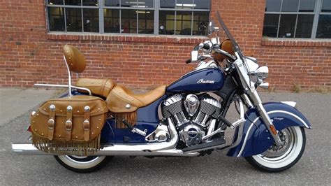 Indian Chief Vintage Springfield Blue Motorcycles For Sale