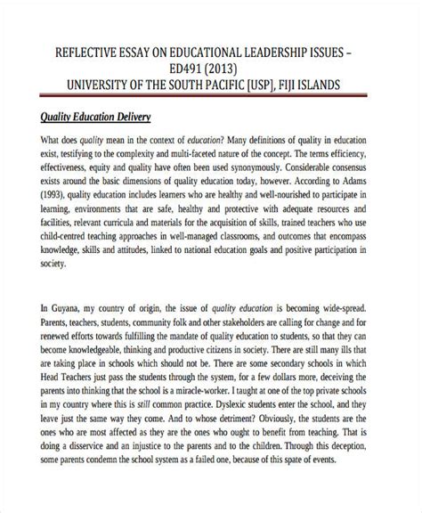 A reflection essay student writes to meet the college writing standards has a different structure from the one a magazine writer should preset to reach the. 20+ Reflective Essay Examples & Samples - PDF | Examples - A complete guide to writing - How to ...