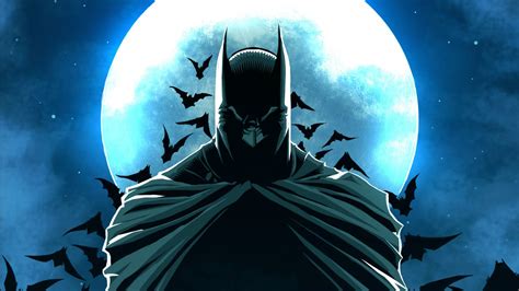 Download Bat Moon Dc Comics Comic Batman Hd Wallpaper By Erik Von Lehmann