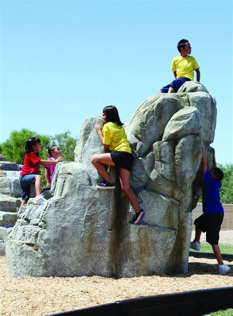 Large Granite Playground Climbing Boulder Commercial Playground Equipment Pro Playgrounds