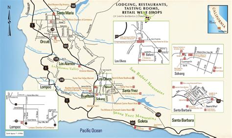 Wineries In Santa Barbara County Country Maps Wine Country Country