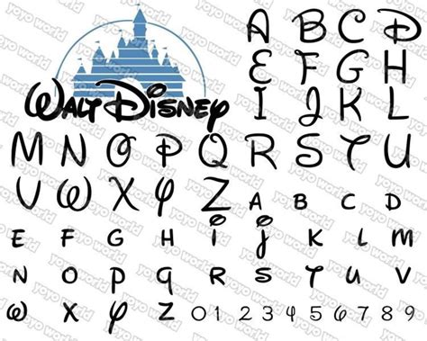 Disney Font Disney Svg Disney Font Svg Disney Font Cricut Etsy Denmark